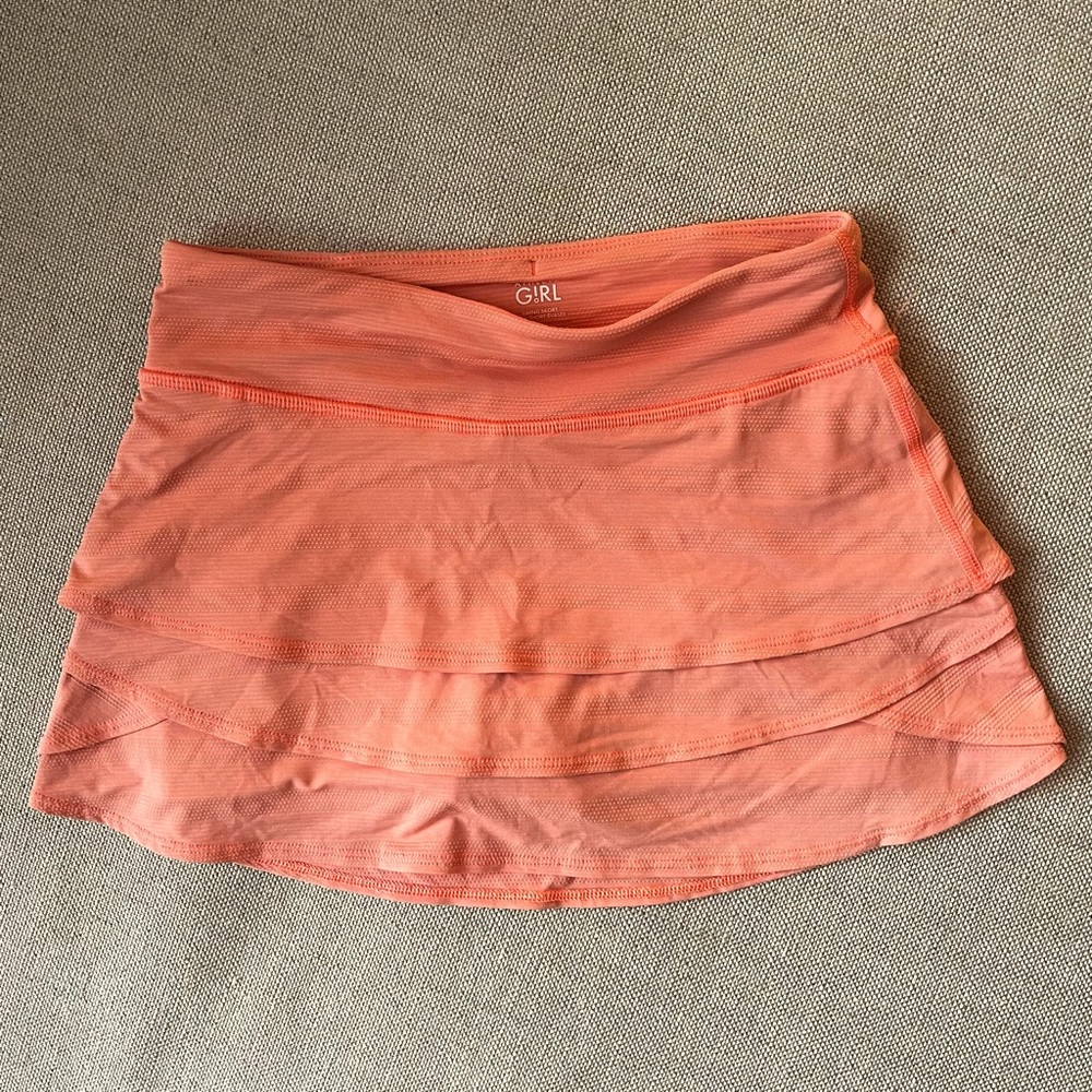 Athleta Girl coral swing skort, Sz Med/8-10, very good condition